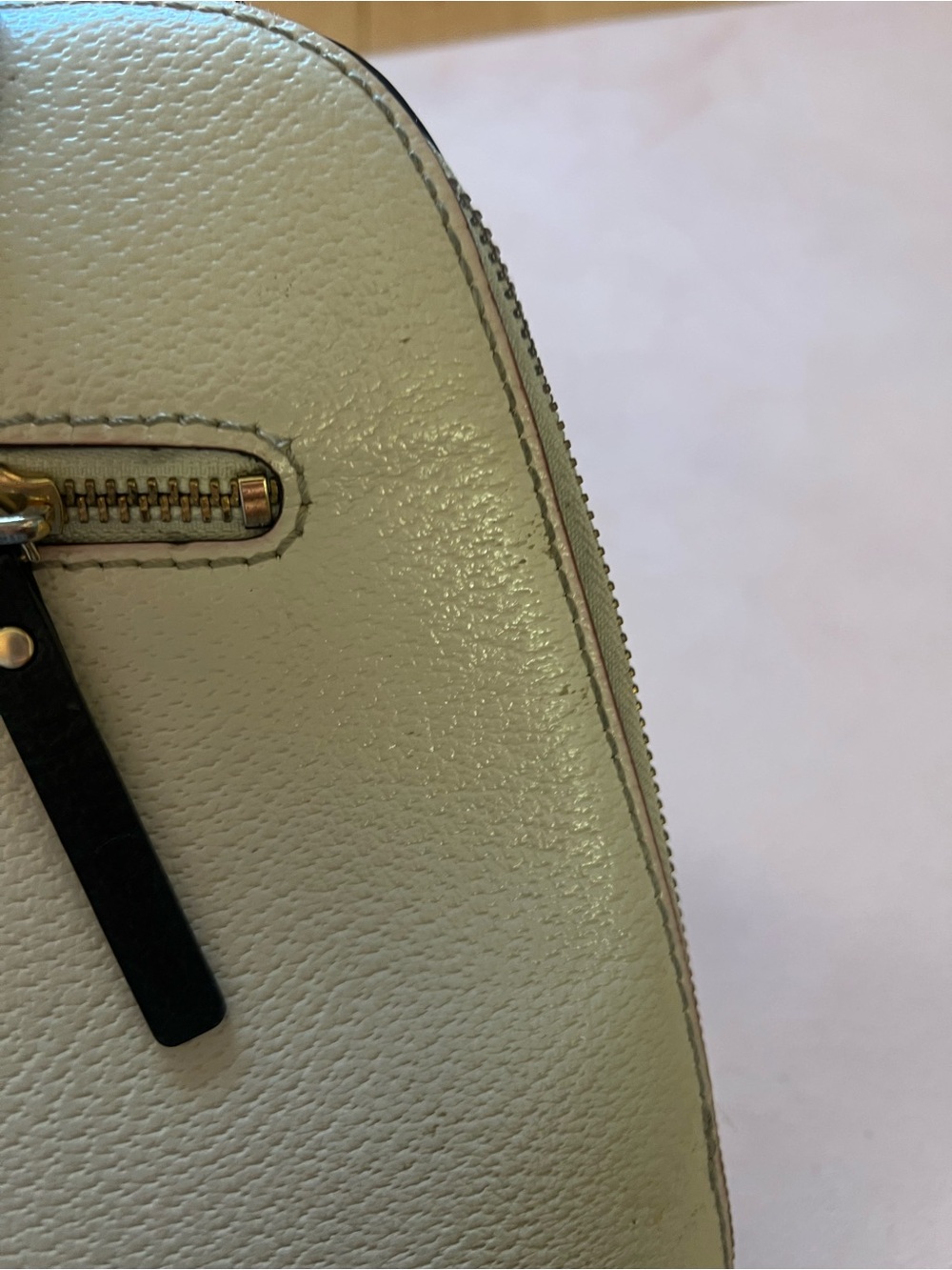 kate spade Cream and Black Satchel with Structured Dome Shape - Picture 7 of 16